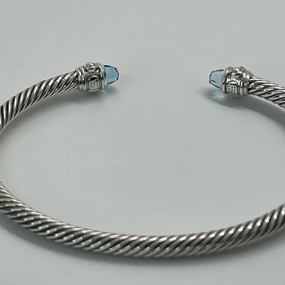 David Yurman Renaissance Blue Topaz Bracelet with 18K Yellow Gold - Picture 15 of 15